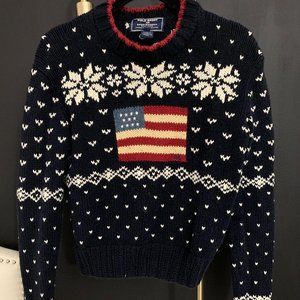 Polo American Flag Sweater